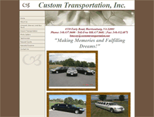 Tablet Screenshot of customtransportation.net